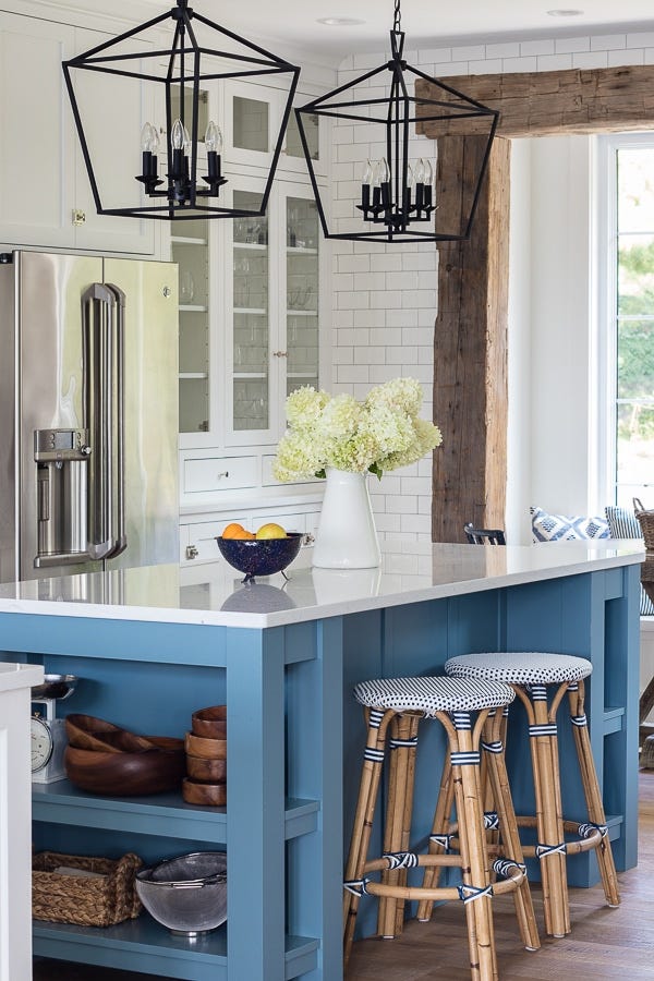 kitchen ideas with island built in shelf