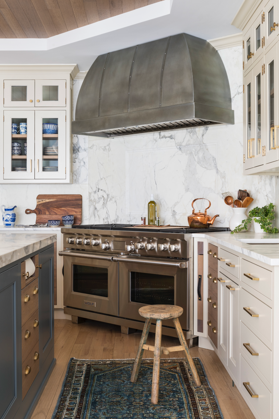 kitchen with cutting board near the oven