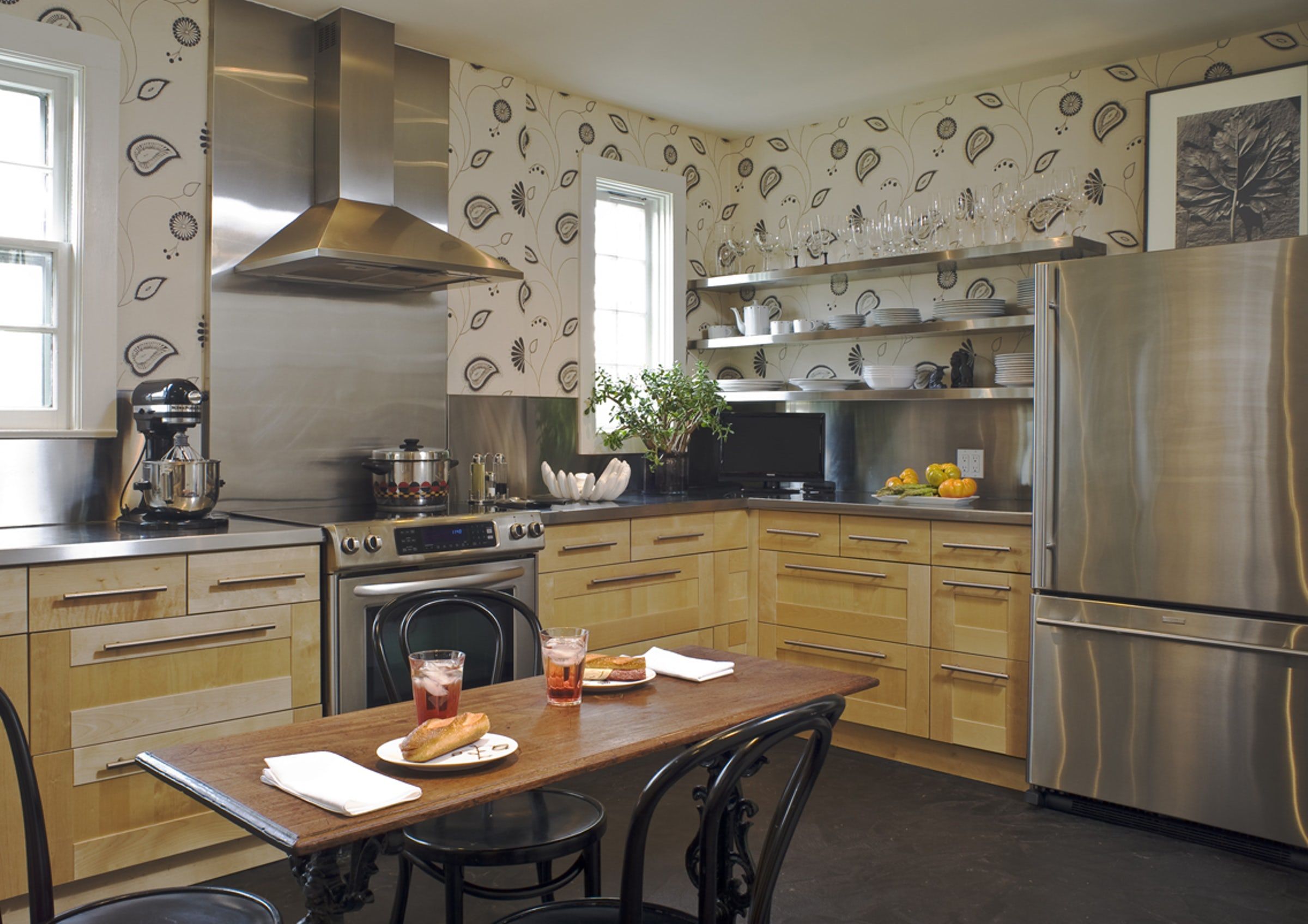 Colorful paisley Kitchen Wallpaper  TenStickers