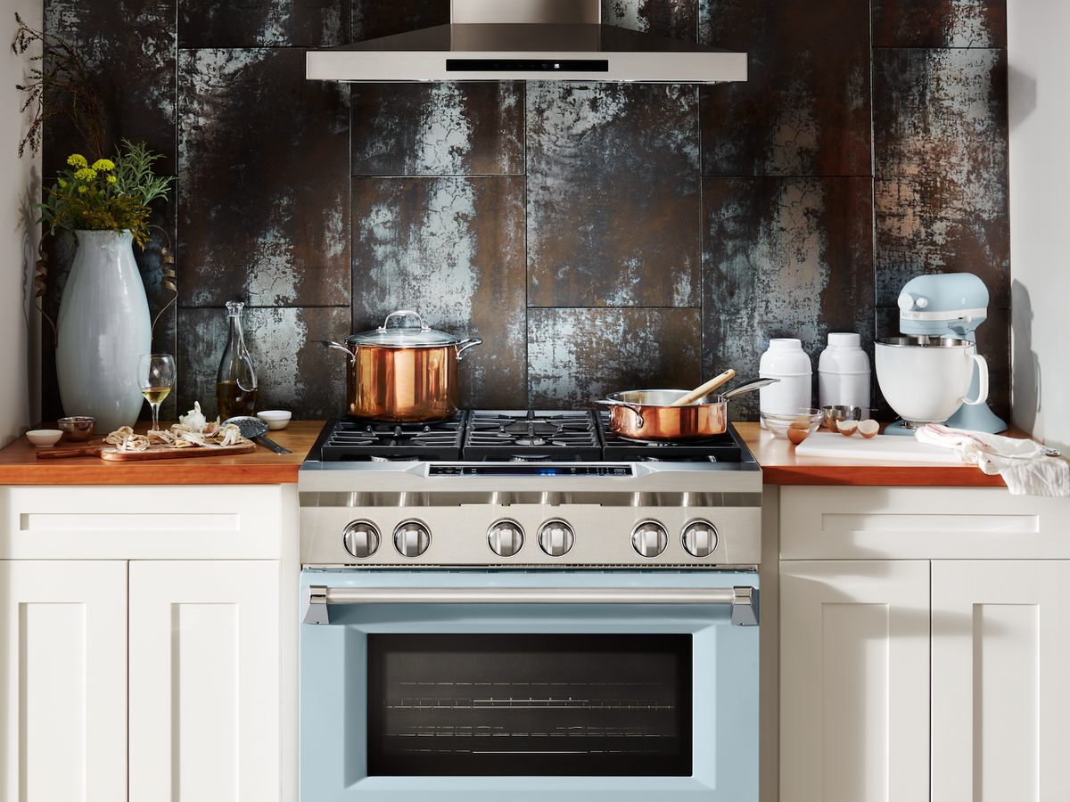 KitchenAid Released A Misty Blue Freestanding Range - KitchenAid's