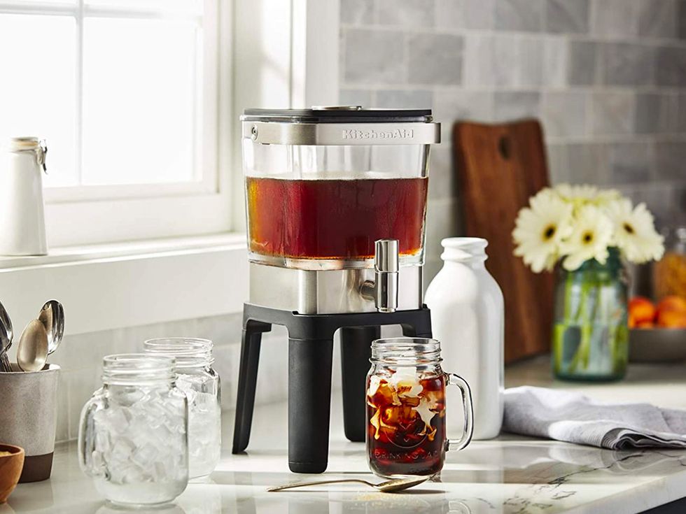 Mueller QuickBrew Smooth Cold Brew Coffee and Tea Maker ☕  Mueller  QuickBrew Smooth Cold Brew Coffee and Tea Maker 47 oz, Dripper Iced Coffee  Brewer Maker with Adjustable Water Flow, Stainless