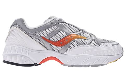 Shoe, Footwear, Outdoor shoe, White, Running shoe, Athletic shoe, Product, Orange, Walking shoe, Tennis shoe, 