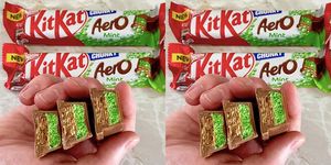 a kitkat chunky and mint aero chocolate bar exists