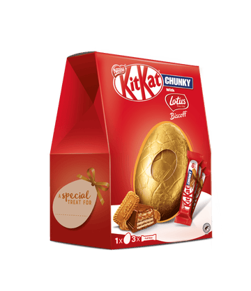 kitkat lotus biscoff easter egg