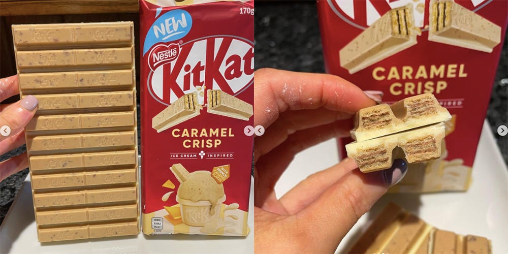 Found it! White Biscoff Kitkat at Tesco! #whitechocolate #kitkat