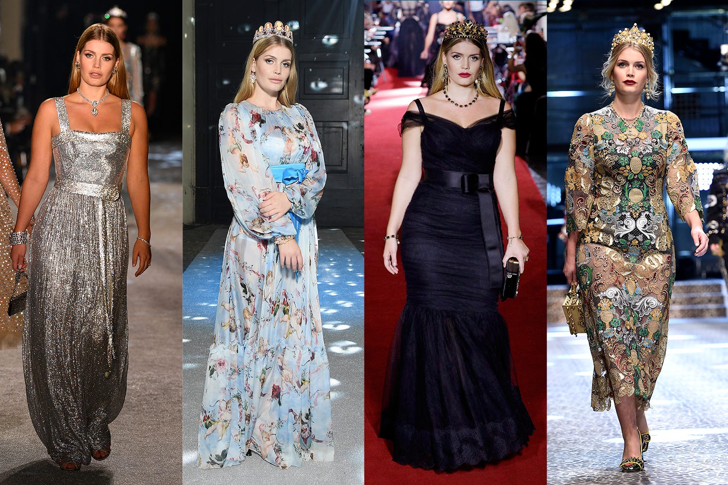 Lady Kitty Spencer Spring 2019 Dolce & Gabbana Show - Photos of Kitty ...