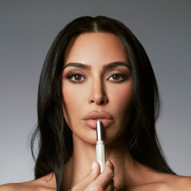 Kim Kardashian on SKKN By Kim Makeup, Nude Lips, and Kylie
