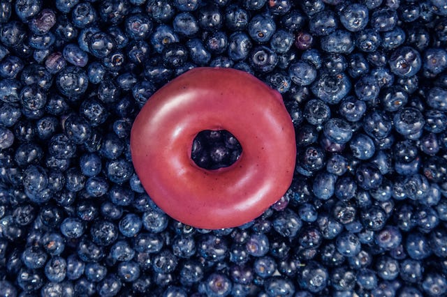 Krispy Kreme - Blueberry Glaze Doughnut