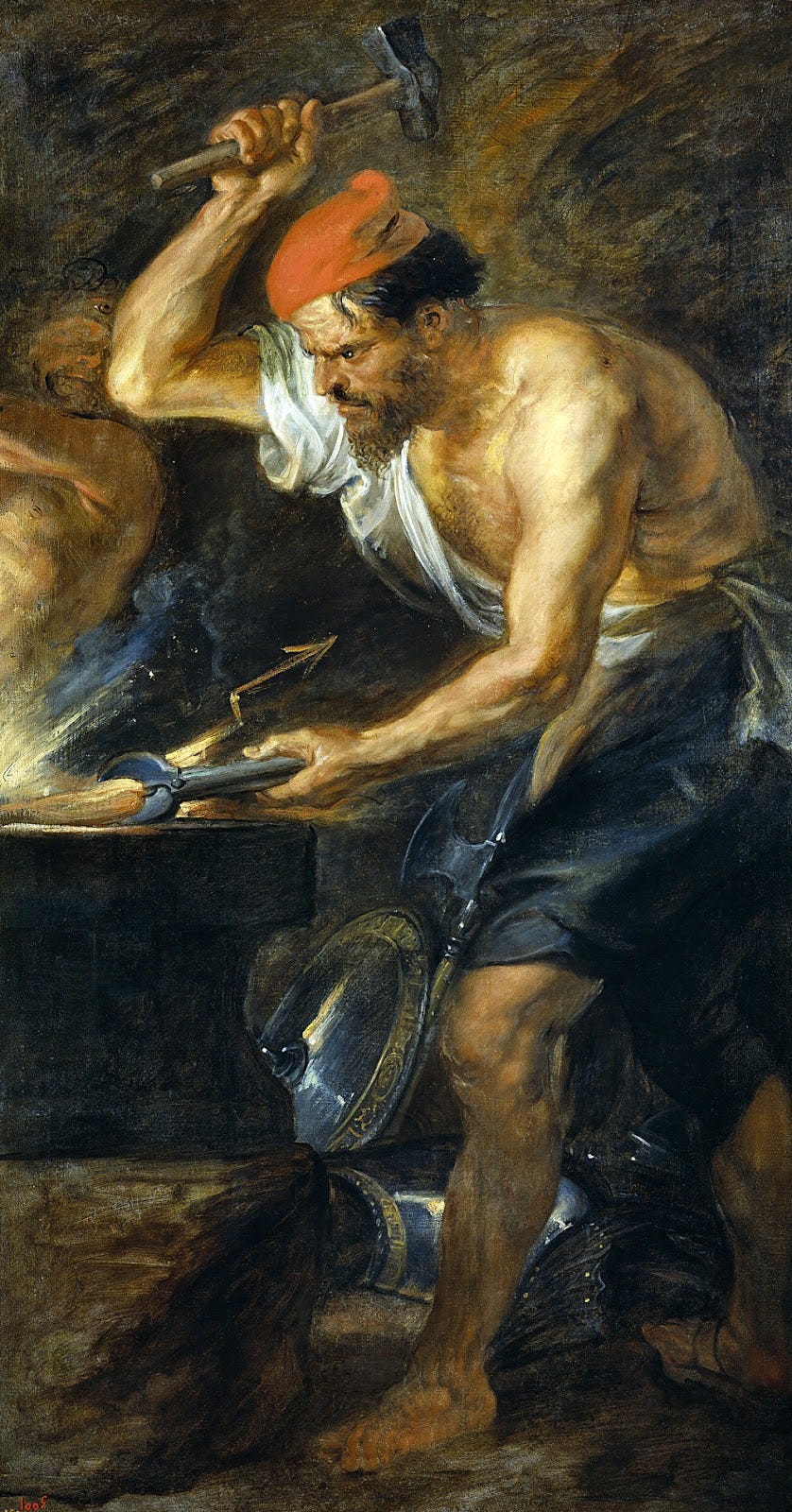 Maratón de Madrid: Vulcano forjando los rayos de Júpiter (Rubens, 1636-1638)