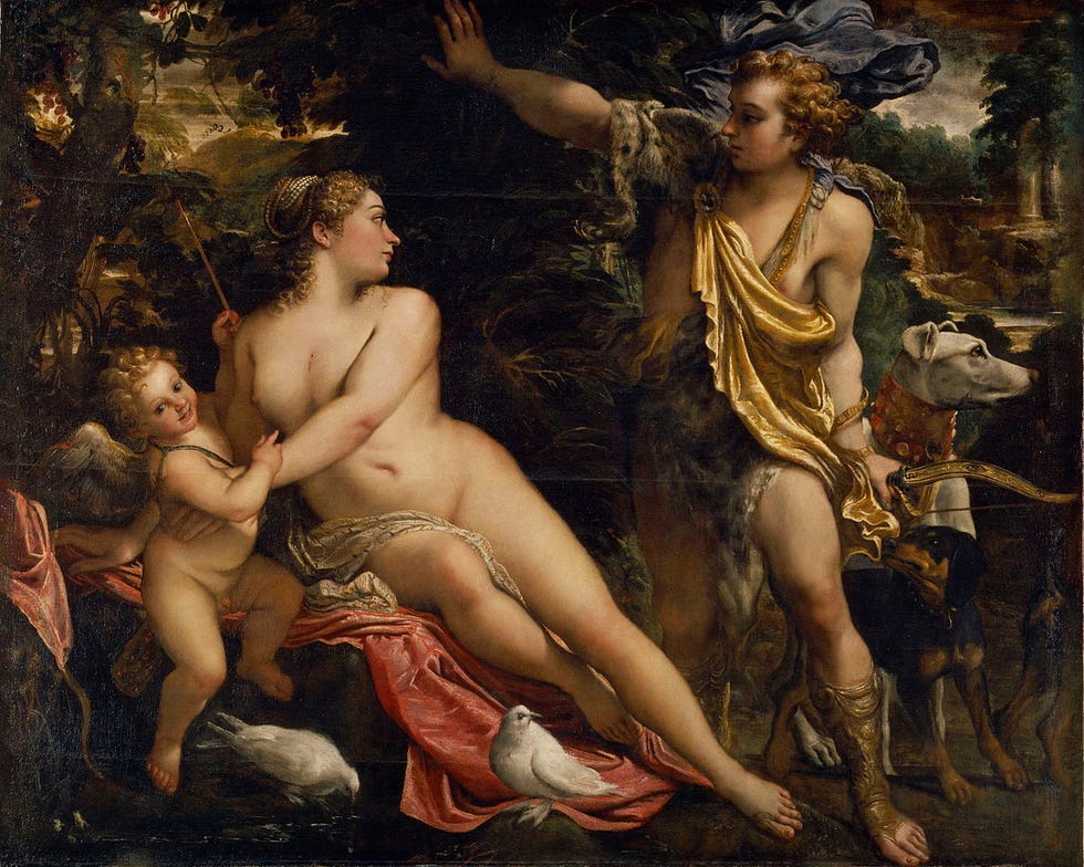 Maratón de Madrid: Venus, Adonis y Cupido (Annibale Carraci, 1590)