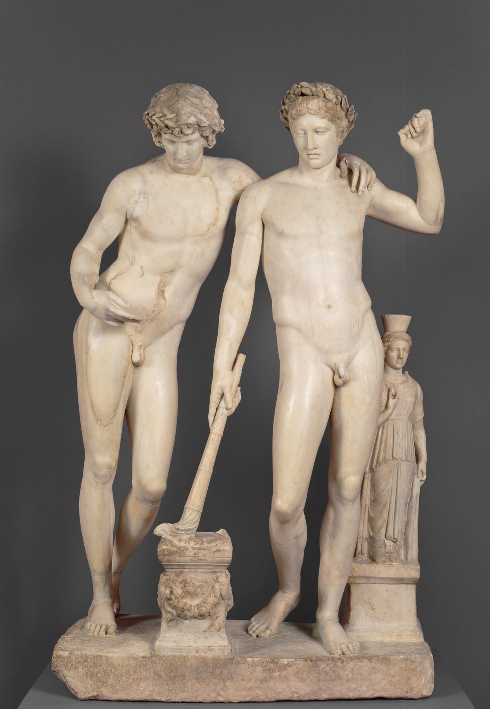 Maratón de Madrid: Orestes y Pílades o Grupo de San Ildefonso (Escuela de Pasiteles, 10 a.C.)