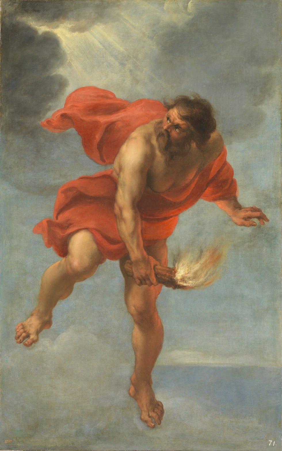 Maratón de Madrid: Prometeo trayendo el fuego (Jan Cossiers, 1636-1638)