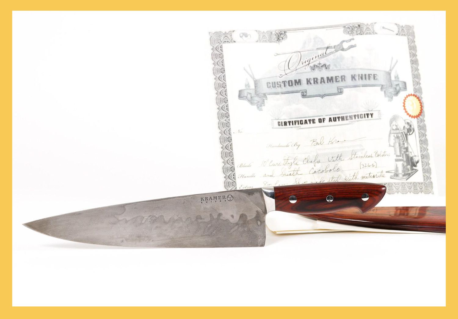 Anthony Bourdain Auction Items Includes Bob Kramer Knife - Eric Ripert, Jose Andres on Bourdain