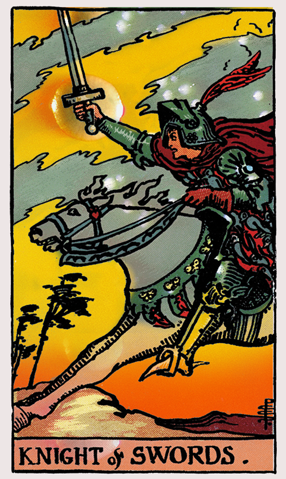 Knight of Swords Tarot Card