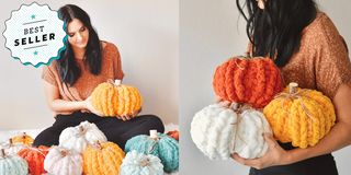 knit pumpkins