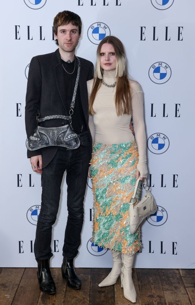 london, england october 23 alex arsenault and charlotte knowles attend the elle style awards, in partnership with bmw at sessions arts club on october 23, 2024 in london, england photo by dave benettmax cisottidave benettgetty images for elle uk