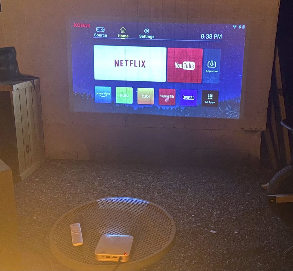 a screen with a game on it