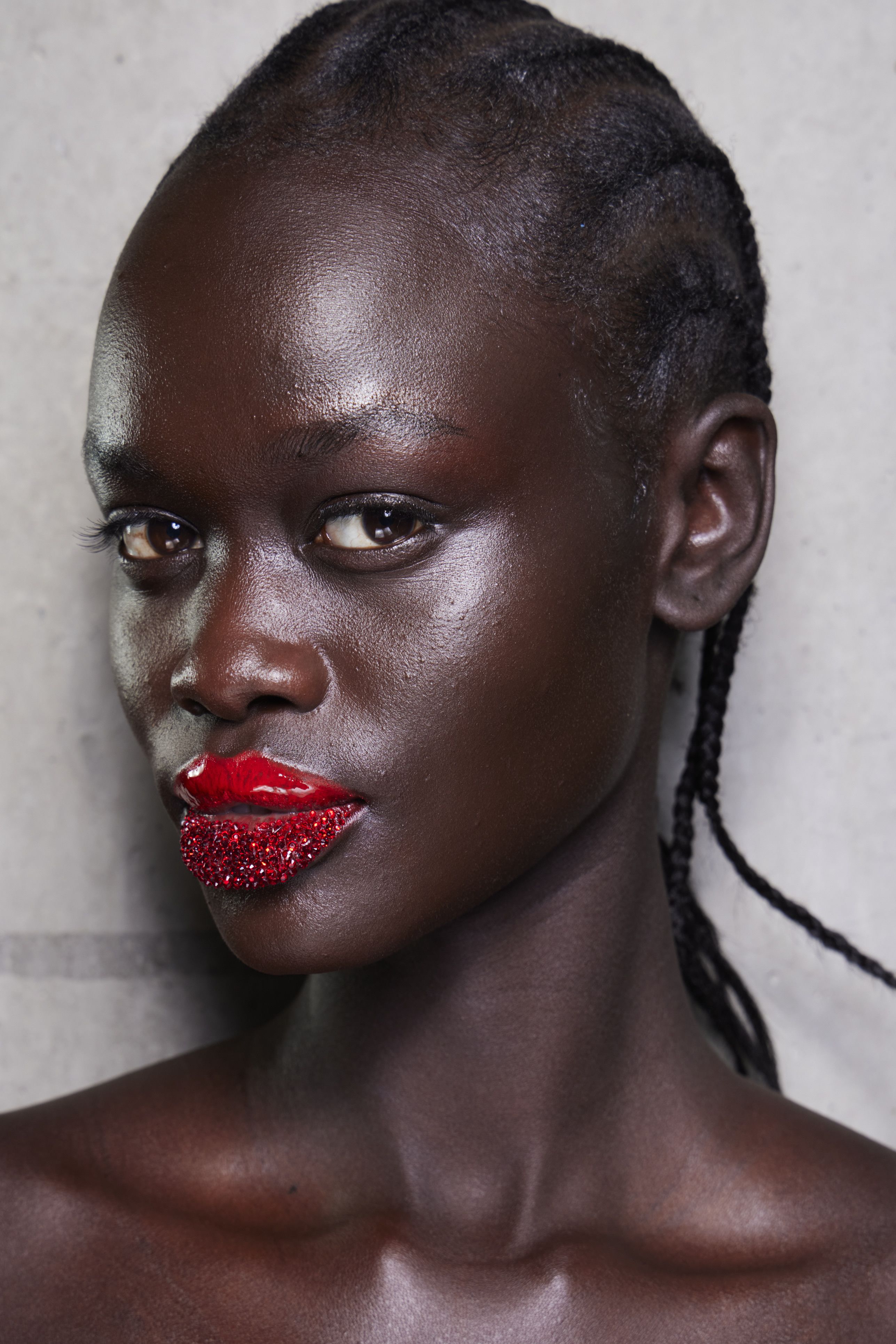 Louis Vuitton makeup on black woman!