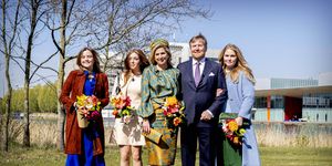 eindhoven, netherlands april 27 princess ariane of the netherlands, princess alexia of the netherlands, queen maxima of the netherlands, king willem alexander of the netherlands and princess amalia of the netherlands attend the kingsday celebration on april 27, 2021 in eindhoven, netherlands the king and his family participate during a online program with activities and a live show photo by patrick van katwijkgetty images