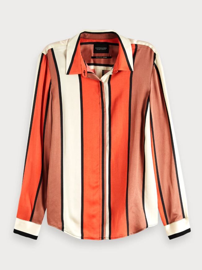 Clothing, Outerwear, Sleeve, Orange, Jacket, Peach, Blouse, Collar, Top, Leather, 
