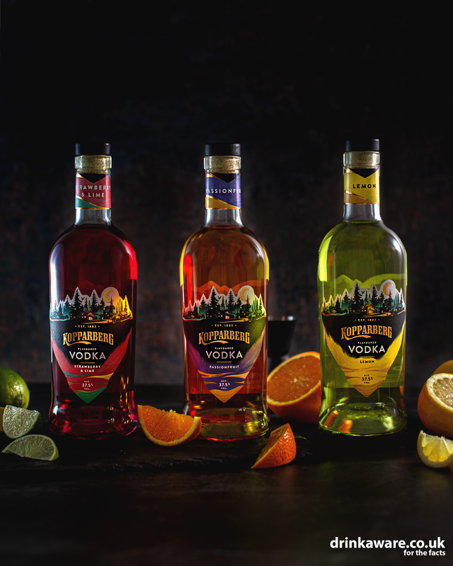 koppaberg fruit flavour vodkas