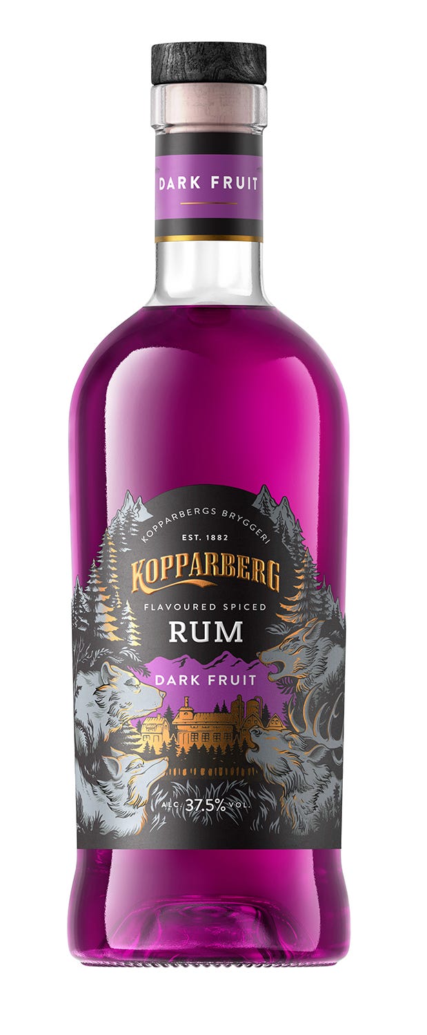kopparberg dark fruit spiced rum