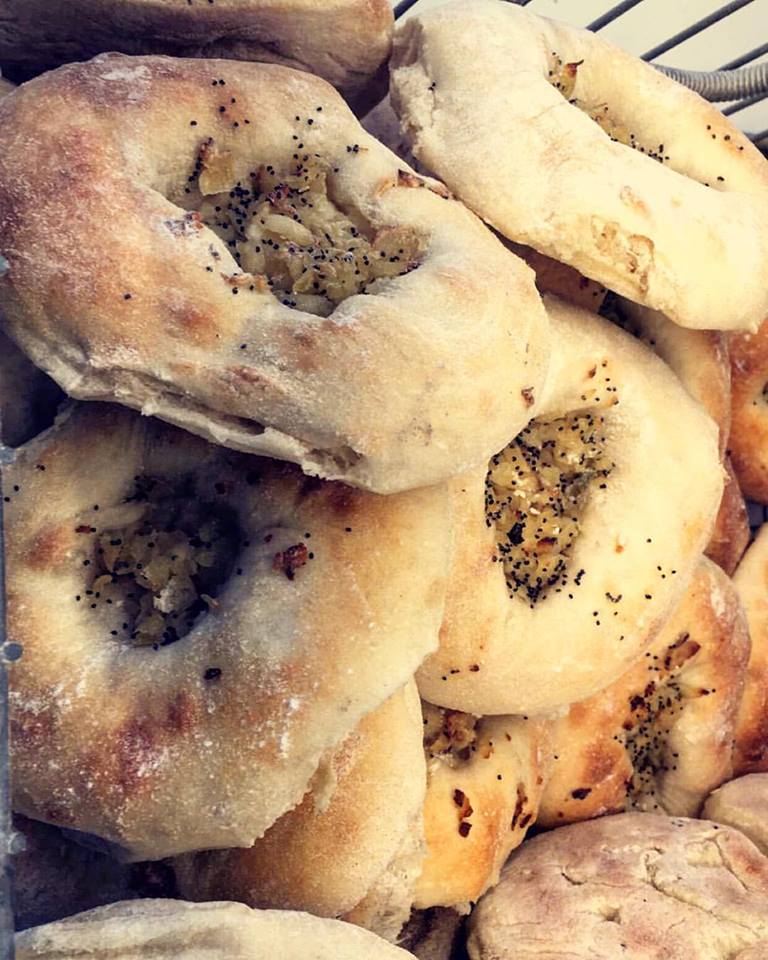 Food, Dish, Cuisine, Ingredient, Baking, Baked goods, Bialy, Bagel, Bread, Produce, 