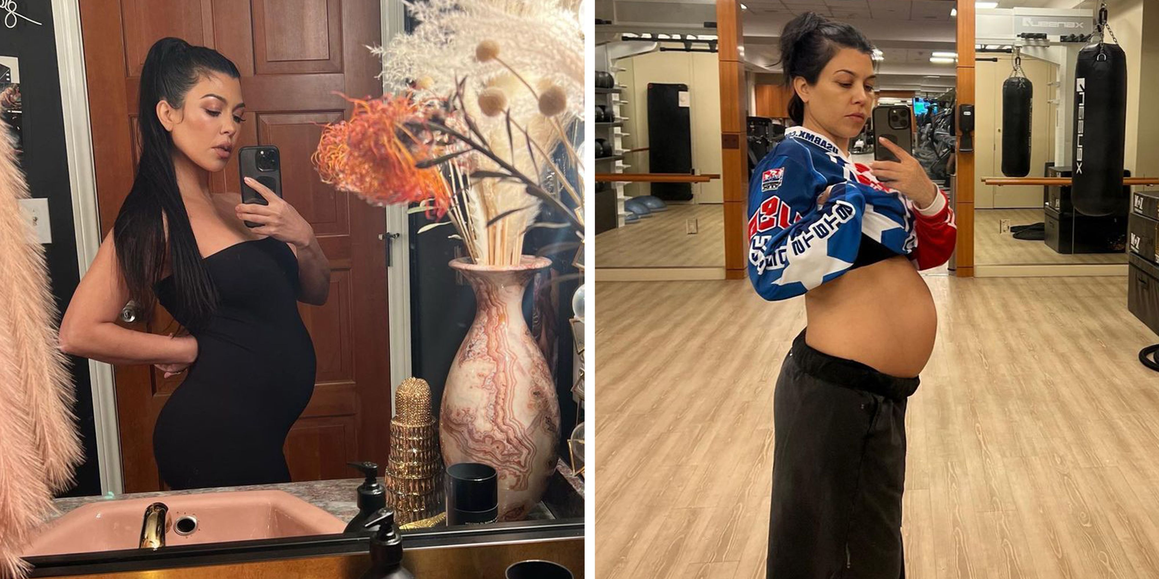 Kourtney Kardashian Shows Off Her Baby Bump in 4 Maternity Looks