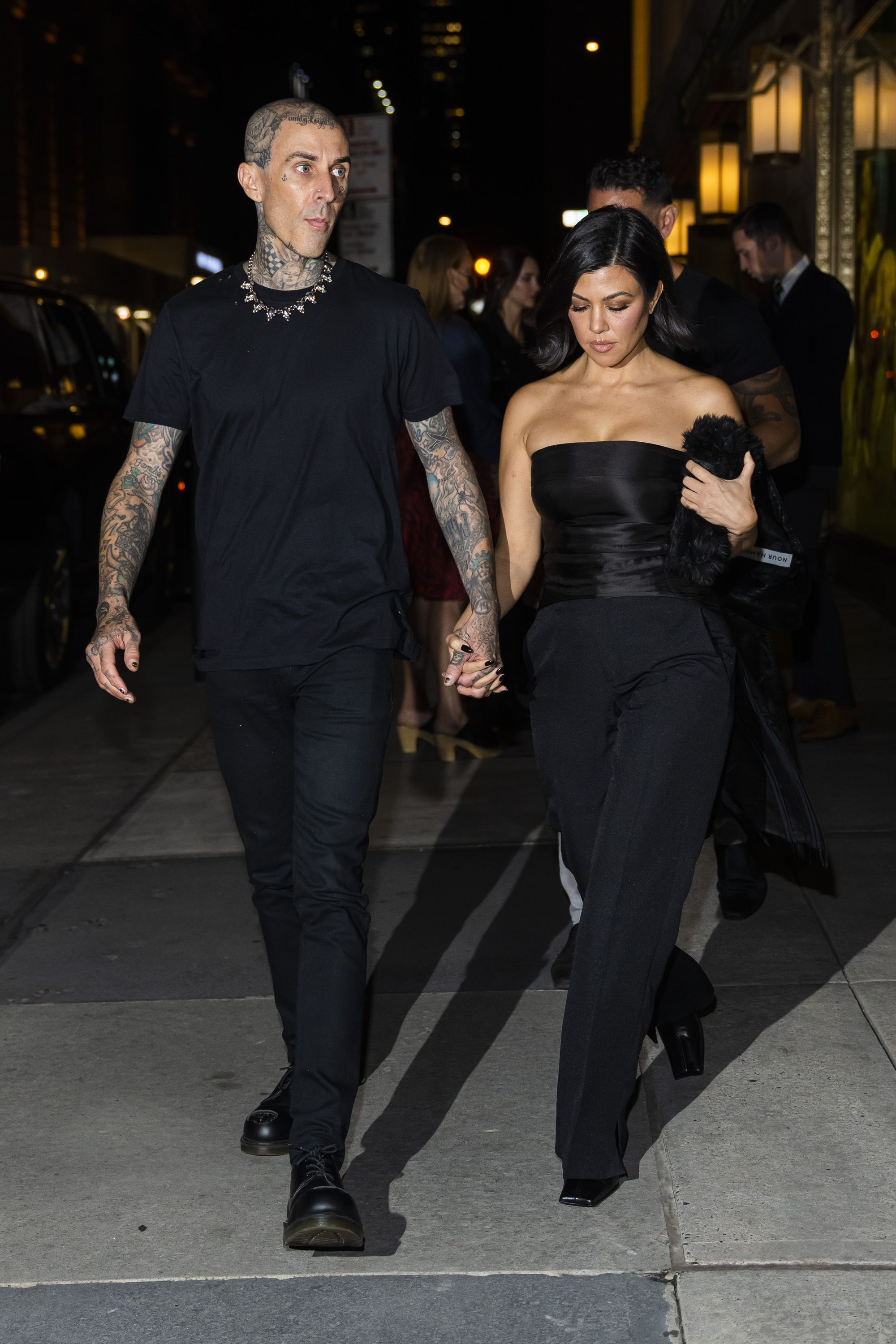 Kourtney Kardashian and Travis Barker Matched For NYC Date Night