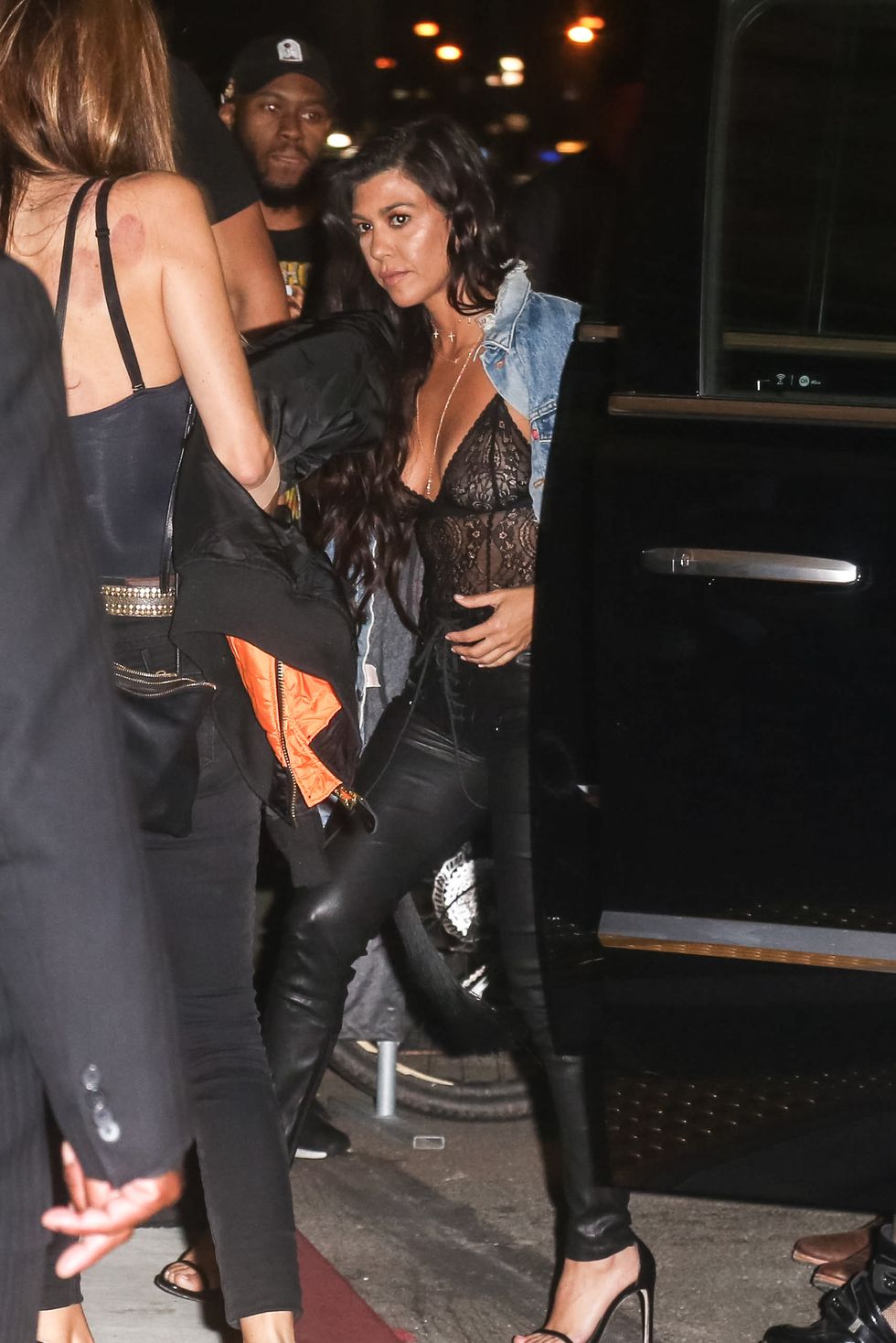 Kourtney Kardashian Exposes Her Nipples and (Maybe) Her Vagina in a Sheer Lace  Bodysuit