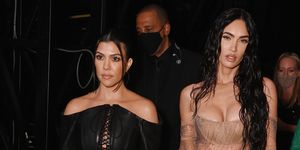 new york, new york   september 12 l r kourtney kardashian and megan fox attend the 2021 mtv video music awards at barclays center on september 12, 2021 in the brooklyn borough of new york city  photo by bryan beddermtv vmas 2021getty images for mtvviacomcbs