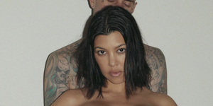 kourtney kardashian shared topless photos for travis barker's birthday