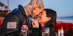 kourtney kardashian and travis barker's sweet engagement messages to each other