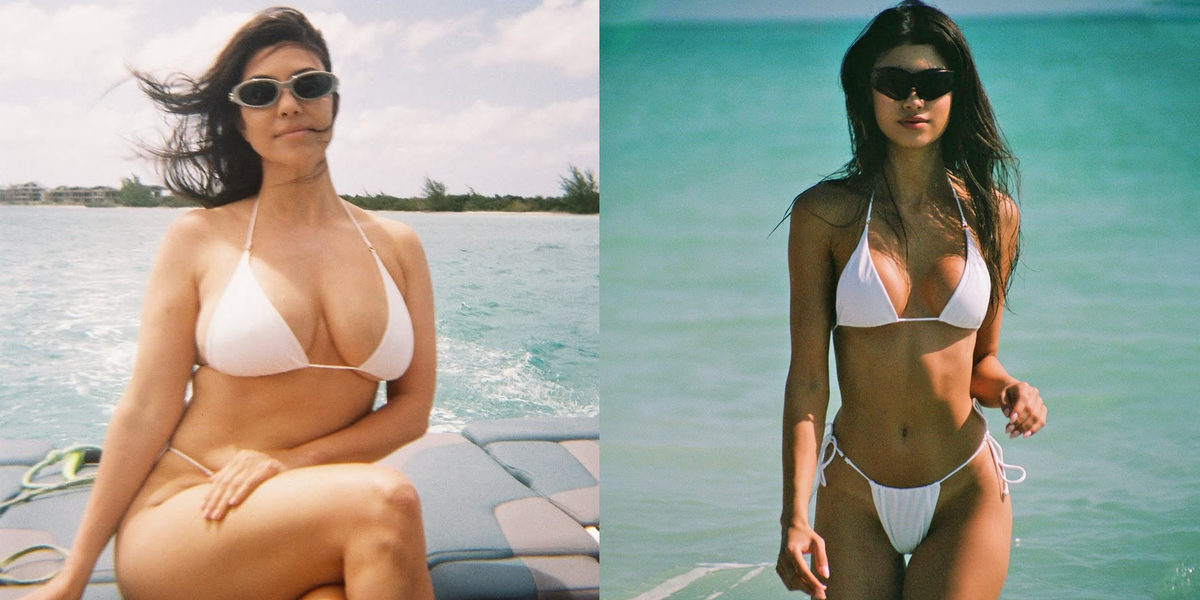 Kourtney Kardashian’s White-Hot Bikini Top Is Only $45 and I Want It in Every Color
