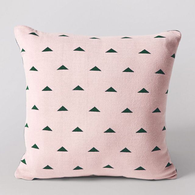 Geometric pink Swoon cushion