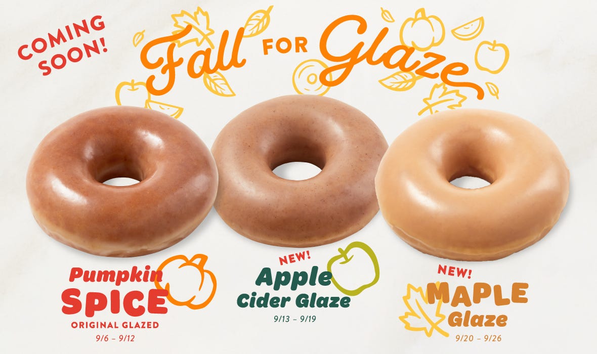 Krispy Kreme Is Releasing Three Donut Flavors For Fall And Yes, Pumpkin