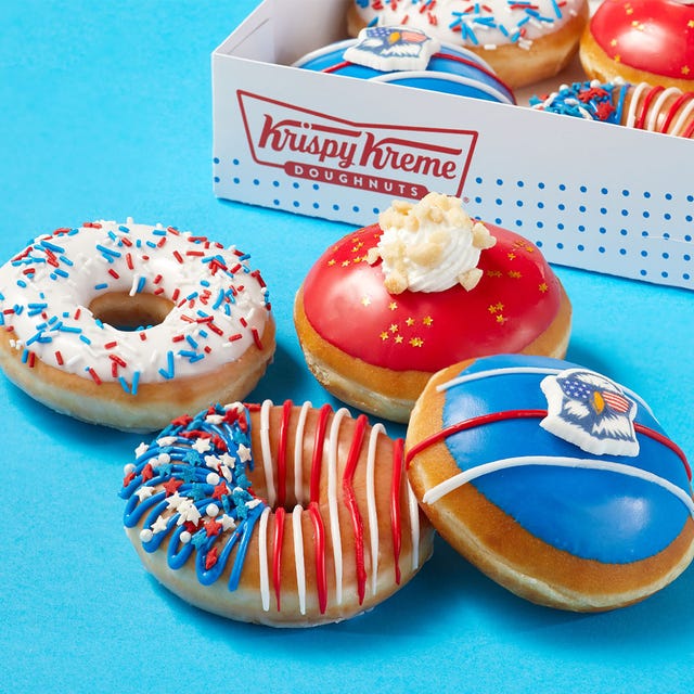 Krispy Kreme Is Serving Up Four Patriotic Donuts to Enjoy All July 4th