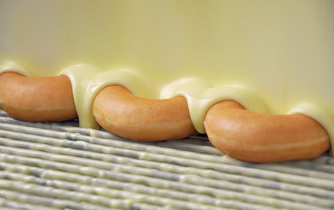 Krispy Kreme lemon glazed doughnuts