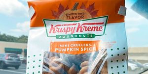 krispy kreme mini crullers pumpkin spice donuts