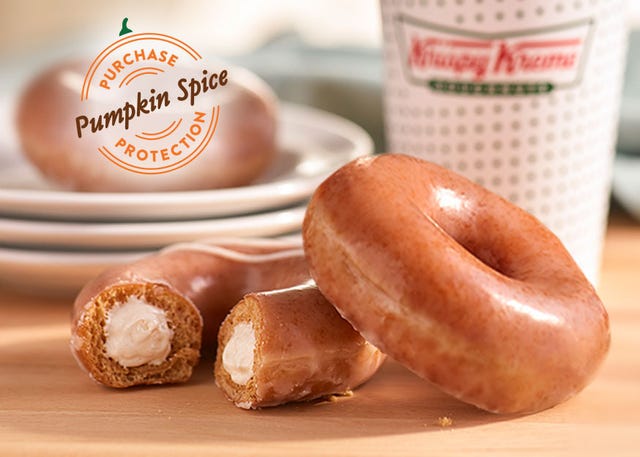 Krispy Kreme Has Brought Back Its Pumpkin Spice Original Glazed Donut For Another Week