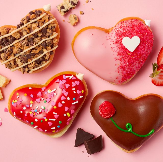 heart shaped donuts