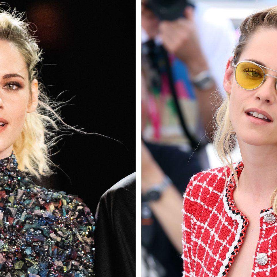 Kristen Stewart Wears Crop Top and Skirt, Then Open Blazer and Pants at  Cannes Film Festival