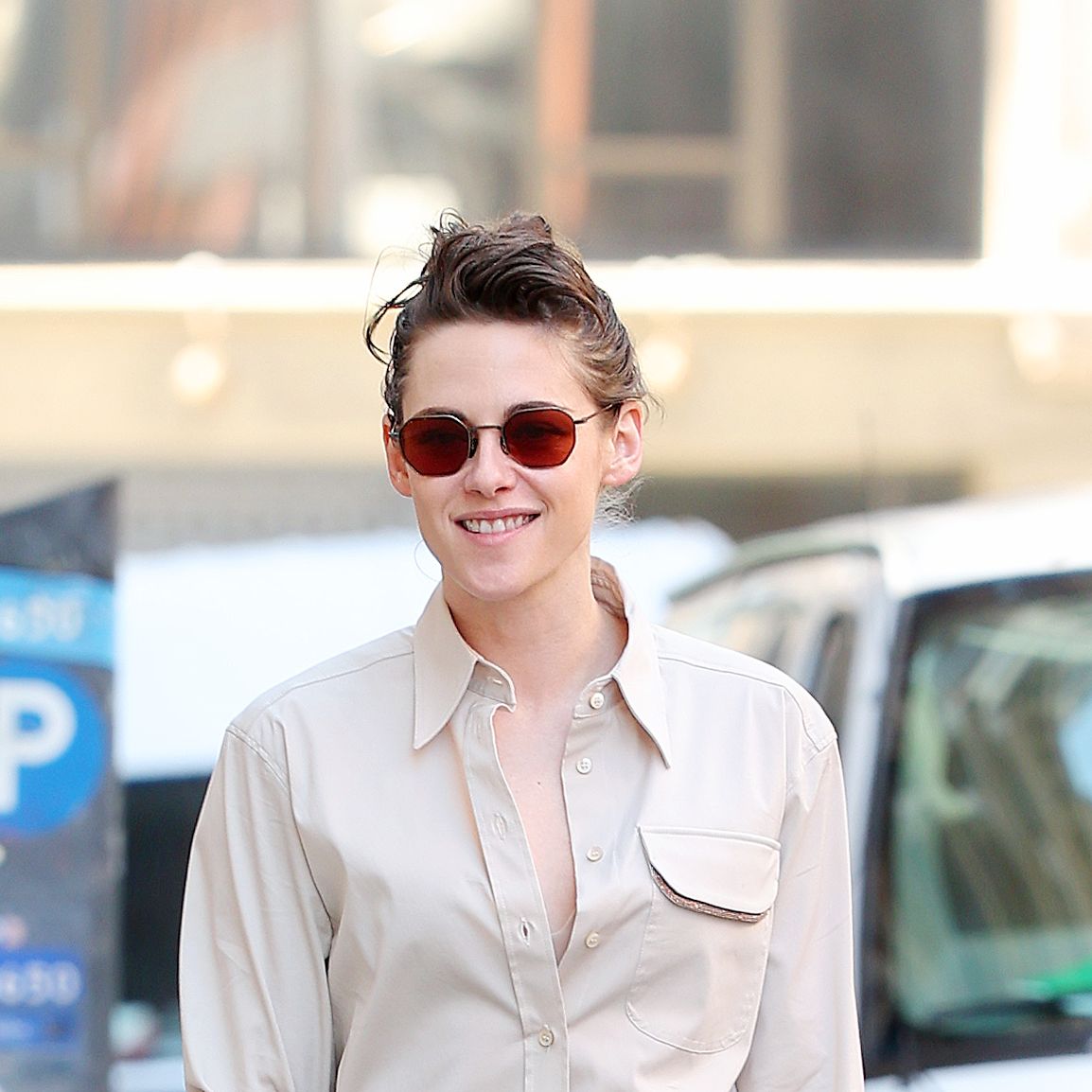 Kristen Stewart wears two pairs of micro shorts in 24 hours