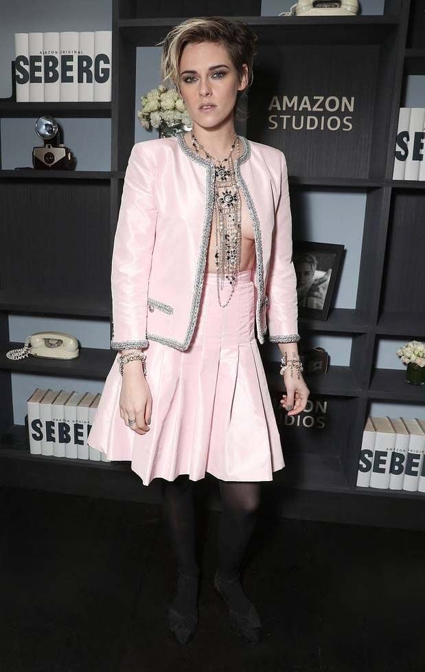 Kristen Stewart Gives Chanel's Skirt-Suit A Modern Update