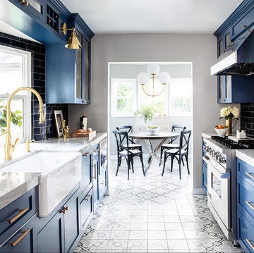 galley kitchen ideas, modern bathroom with blue cabinets galley kitchen ideas, modern bathroom with blue cabinets