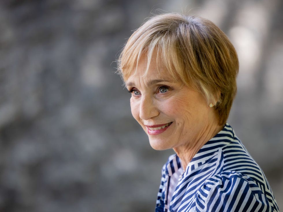 kristin scott thomas grey hair halo