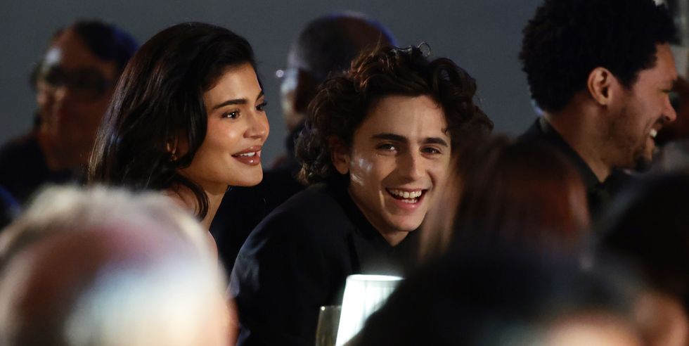 kylie and timothee laughing together