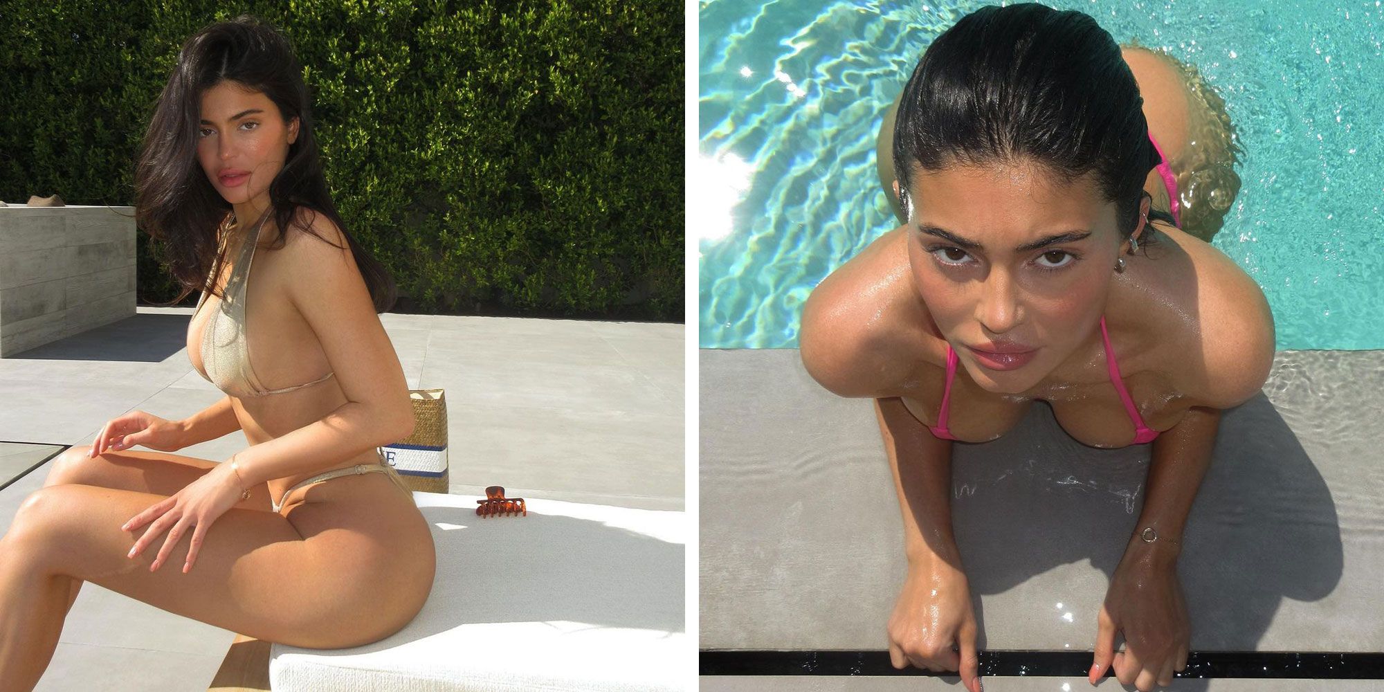 Kylie Jenner Posts Pink and Gold Bikini Photos Amid Timothée Chalamet Dating Rumors photo