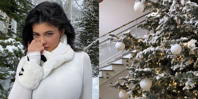 See Kylie Jenner\'s Giant Christmas Tree and Christmas Decorations ...
