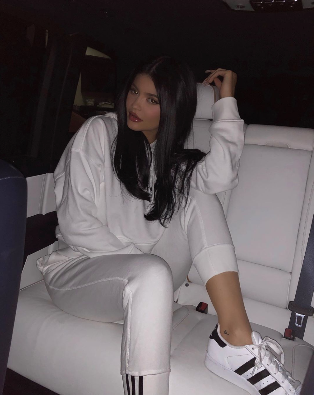 Kylie Jenner Wears Adidas Originals Superstar Sneakers